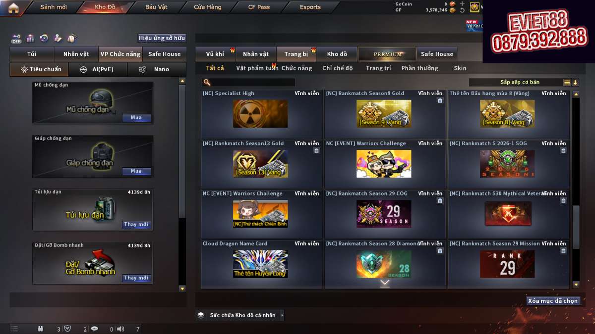 shop acc cf uy tin gia re